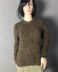 Braunschwarz melierter Damenpullover